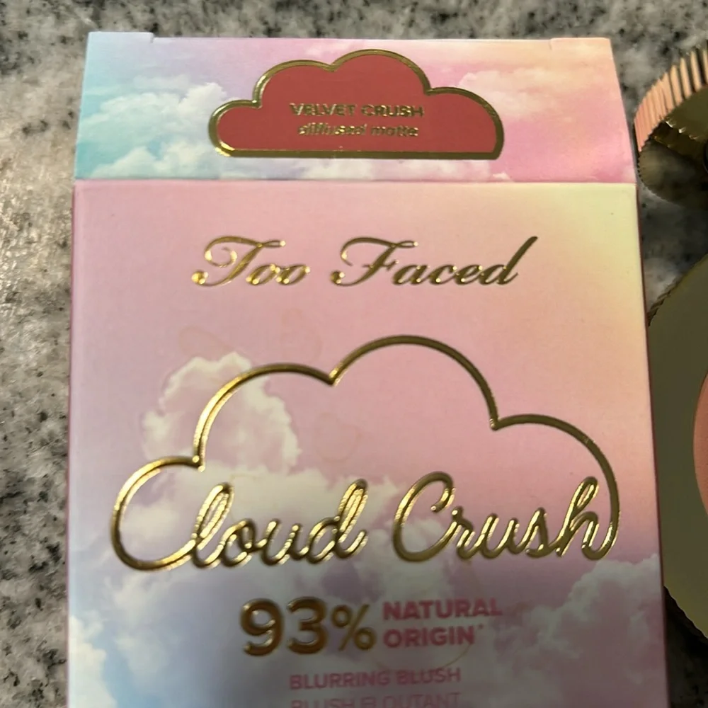 Too Faced Cloud Crush Blurring Blush VELVET CRUSH .17 oz NIB Full Sz